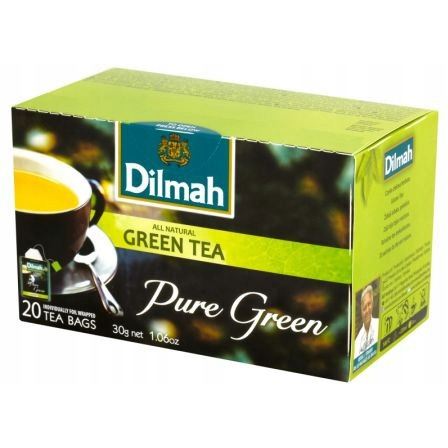Herbata DILMAH zielona PURE GREEN TEA 20 kop.1,5g